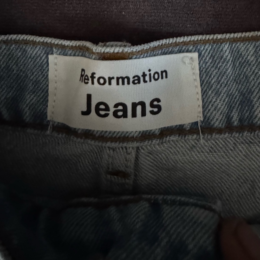 Reformation Dixie High Rise Jean Shorts - Picture 3 of 5